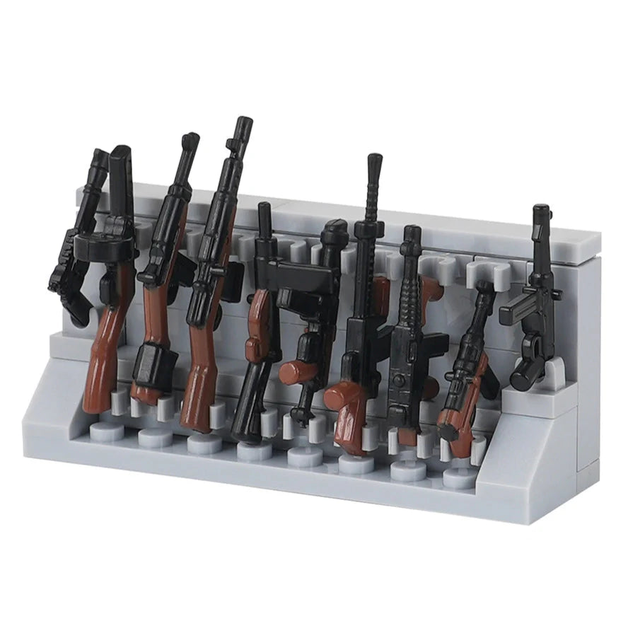 Weapon Rack Custom MOC Accessory Set
