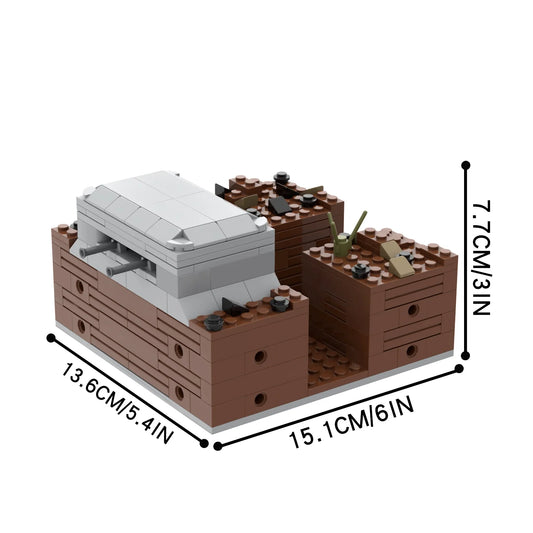 Military Battlefield Trenches MOC
