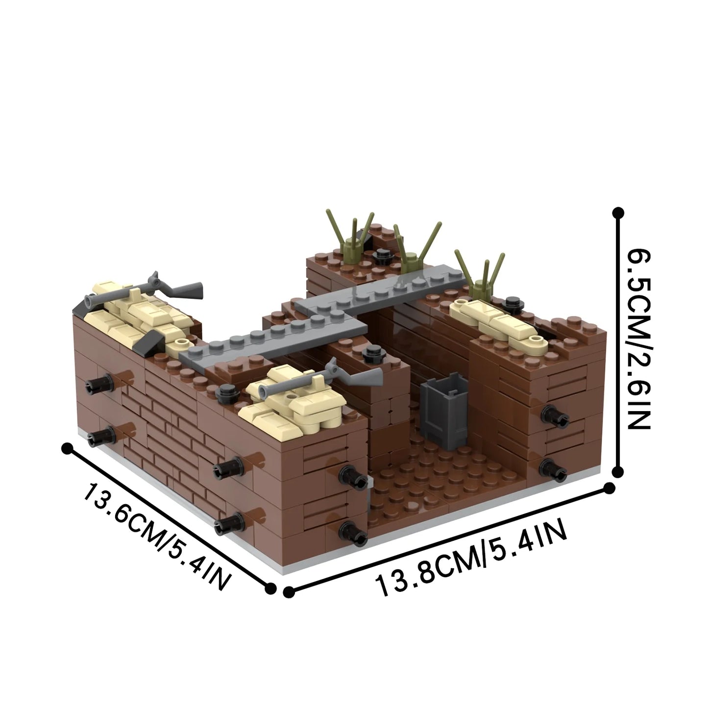 Military Battlefield Trenches MOC