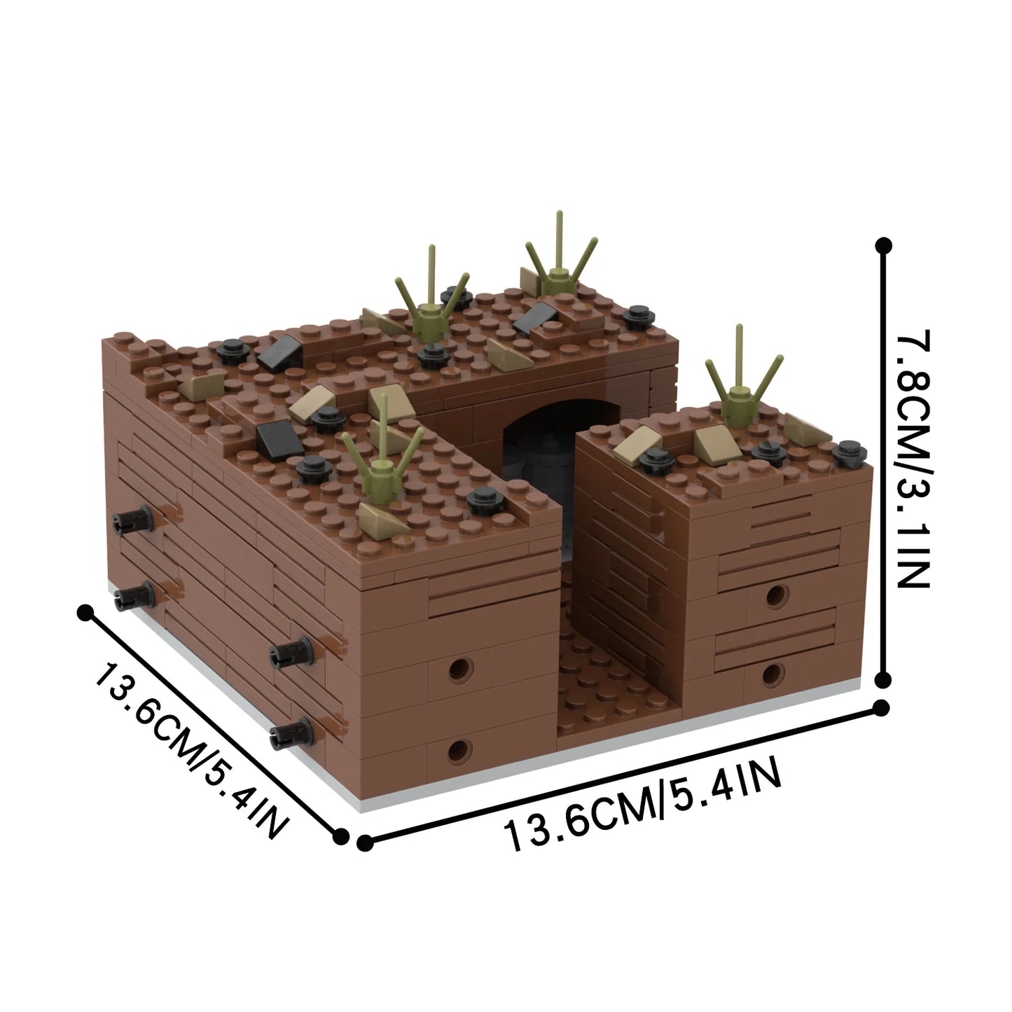 Military Battlefield Trenches MOC