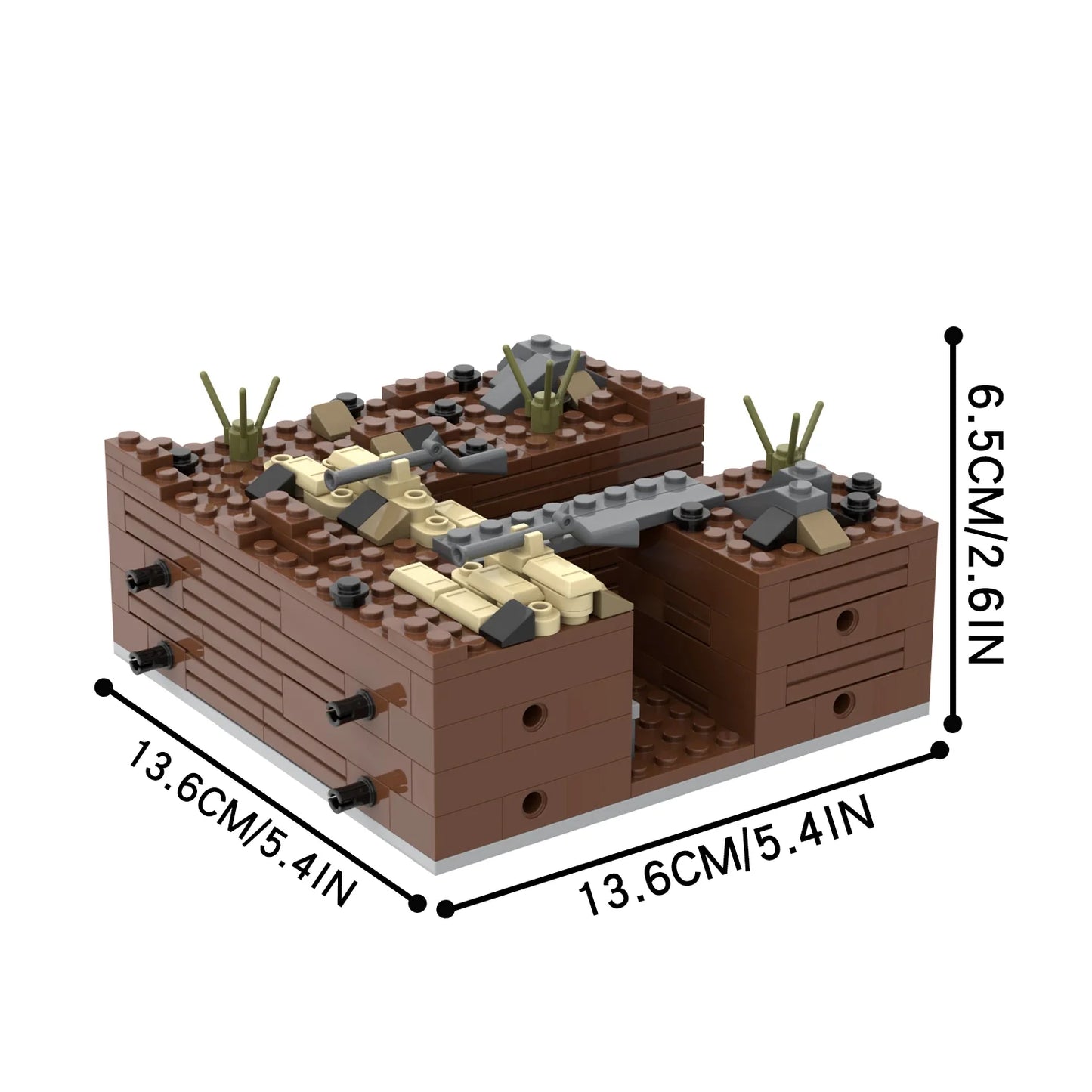 Military Battlefield Trenches MOC