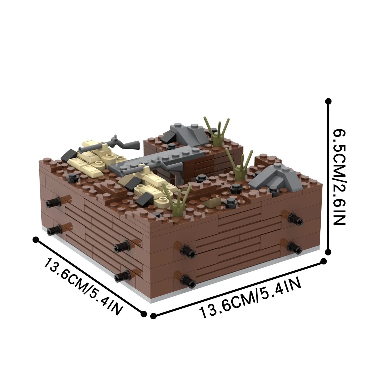 Military Battlefield Trenches MOC