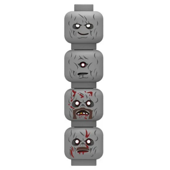 Zombie Minifigure Heads Custom Accessory