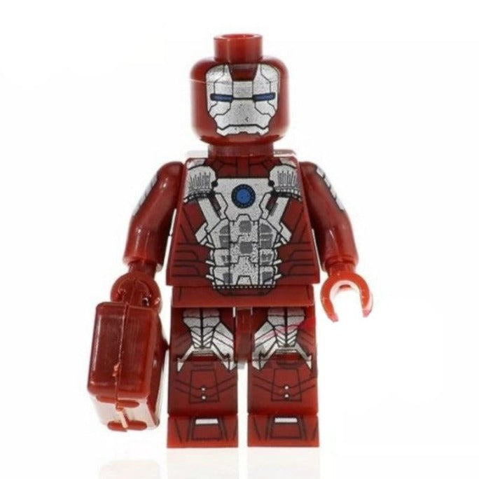 Iron Man Mark V (Mark 5) "Suitcase Suit" Custom Marvel Superhero Minifigure