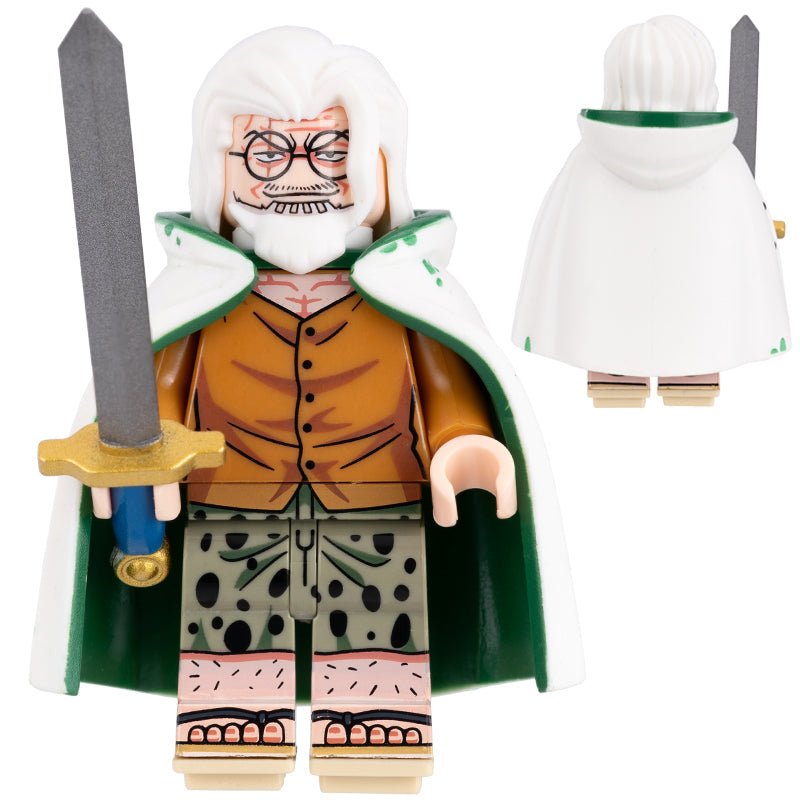 Silvers Rayleigh Custom One Piece Anime Minifigure