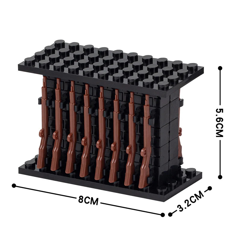 Weapon Rack Custom MOC Accessory Set