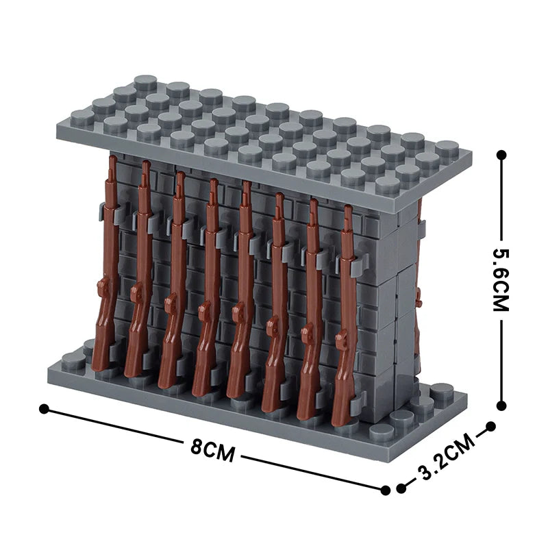 Weapon Rack Custom MOC Accessory Set