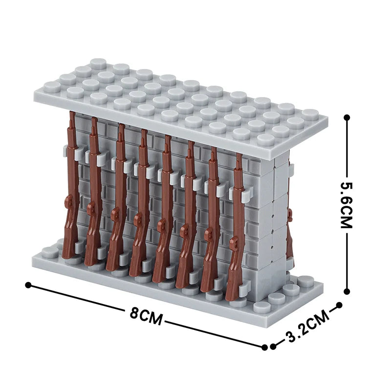 Weapon Rack Custom MOC Accessory Set