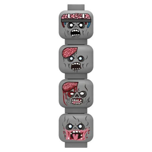 Zombie Minifigure Heads Custom Accessory
