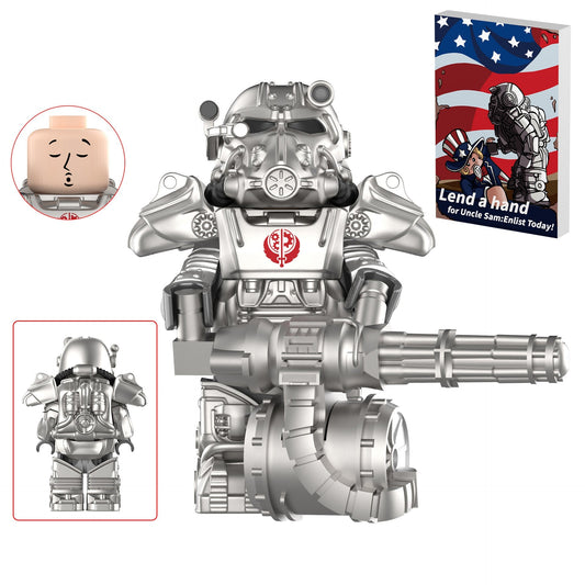 Brotherhood of Steel T-60 Power Armor Custom Fallout Minifigure